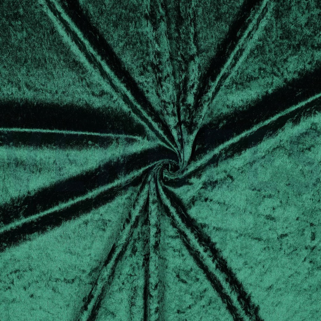 CRUSHED VELOURS DARK GREEN #3