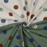 FLANNEL HAPPY FACES ARMY GREEN (thumbnail) #3