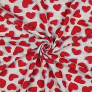 SWEAT MELANGE HEARTS RED (thumbnail) #3