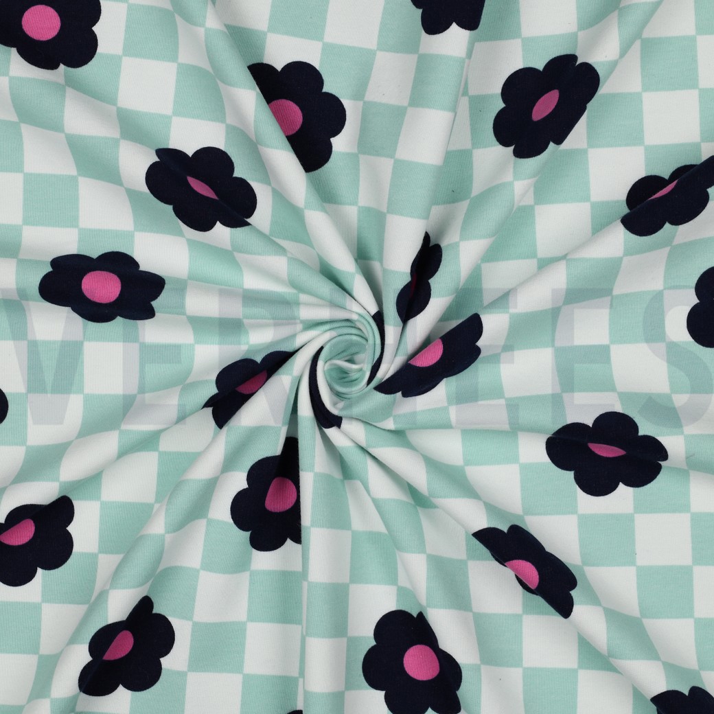 SOFT SWEAT FLOWERS GREEN #3
