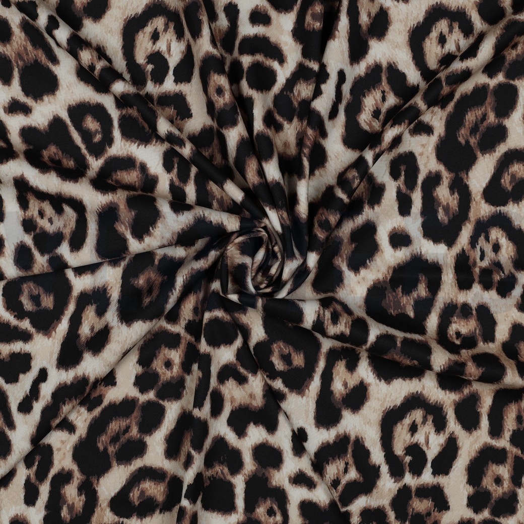 MAGNOLIA STRETCH DIGITAL ANIMAL SKIN BROWN #3