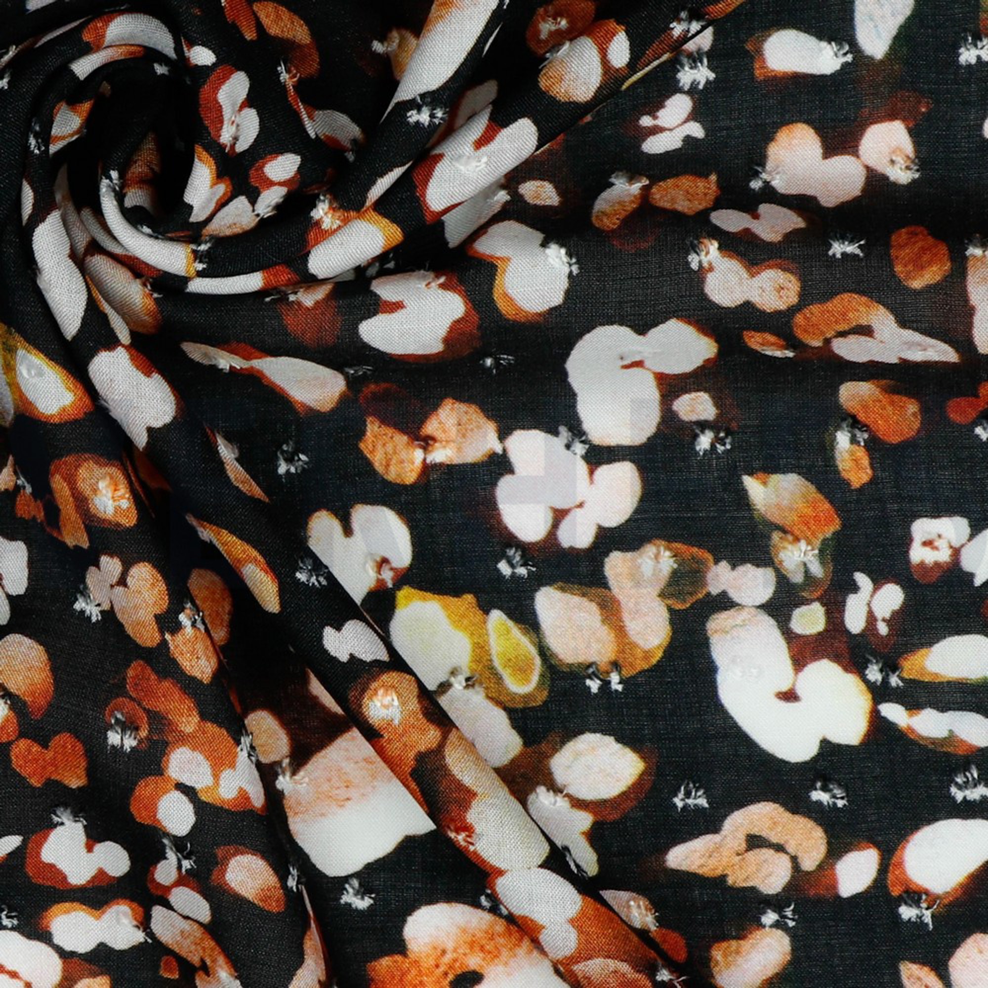 VISCOSE DOBBY DIGITAL ANIMAL SKIN BLACK (high resolution) #3