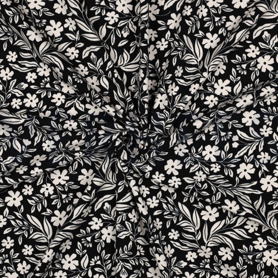 JERSEY FLOWERS BLACK #7