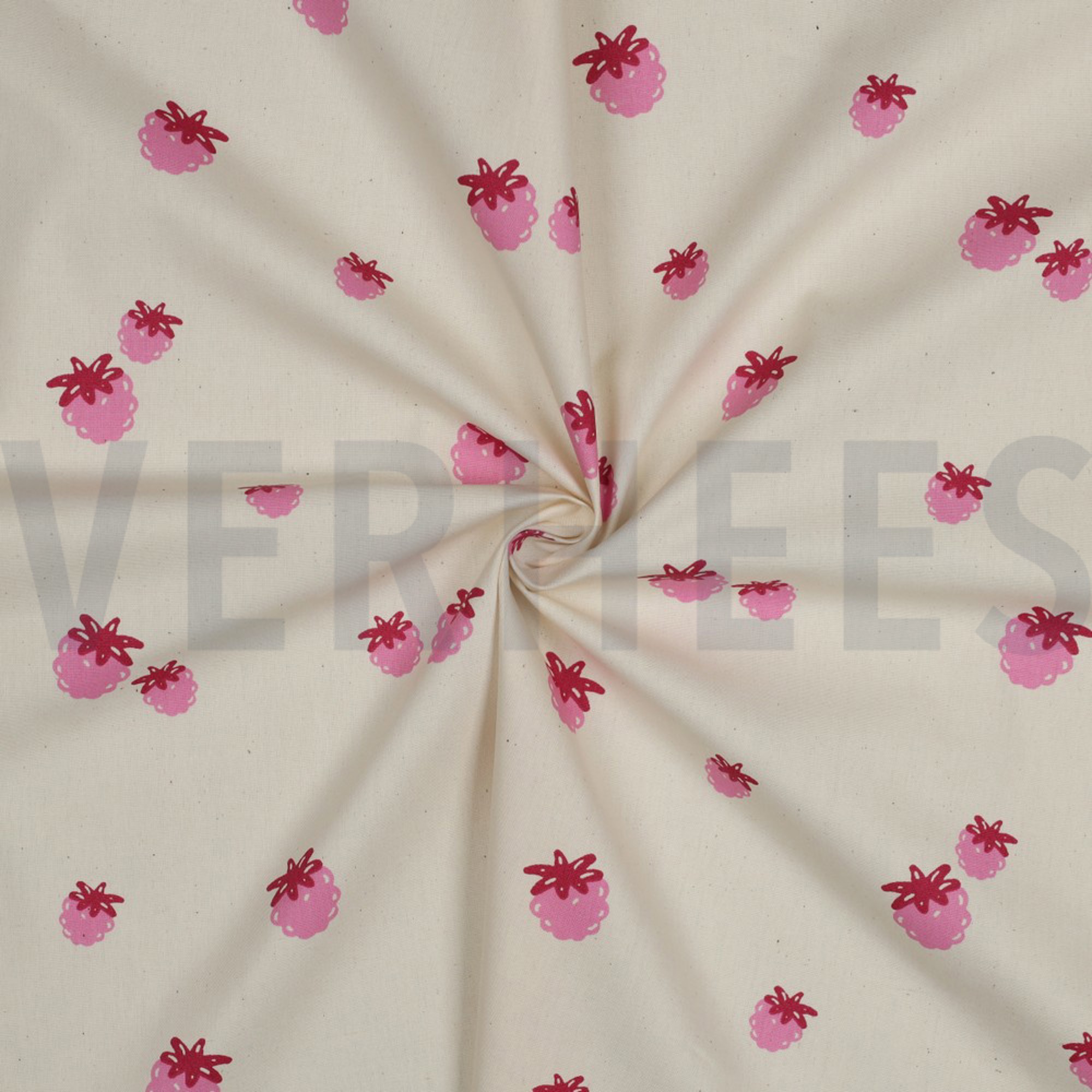 POPLIN GOTS NATURAL BERRIES NATURAL/ FUCHSIA (high resolution) #3