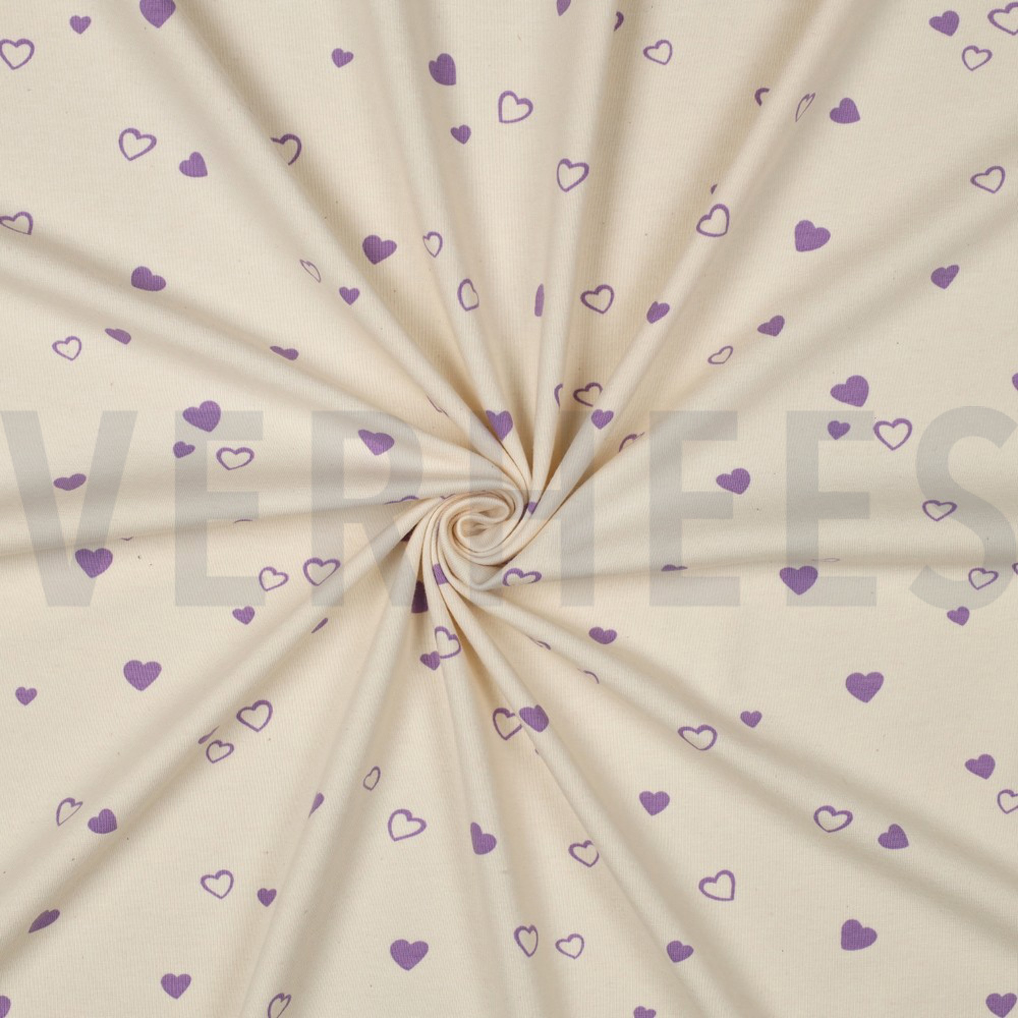 JERSEY GOTS NATURAL HEARTS NATURAL/ LILAC (high resolution) #3
