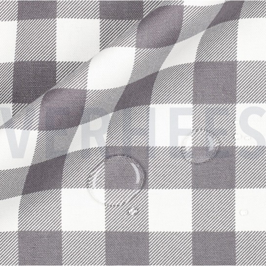 CANVAS WATERPROOF CHECKS GREY #7