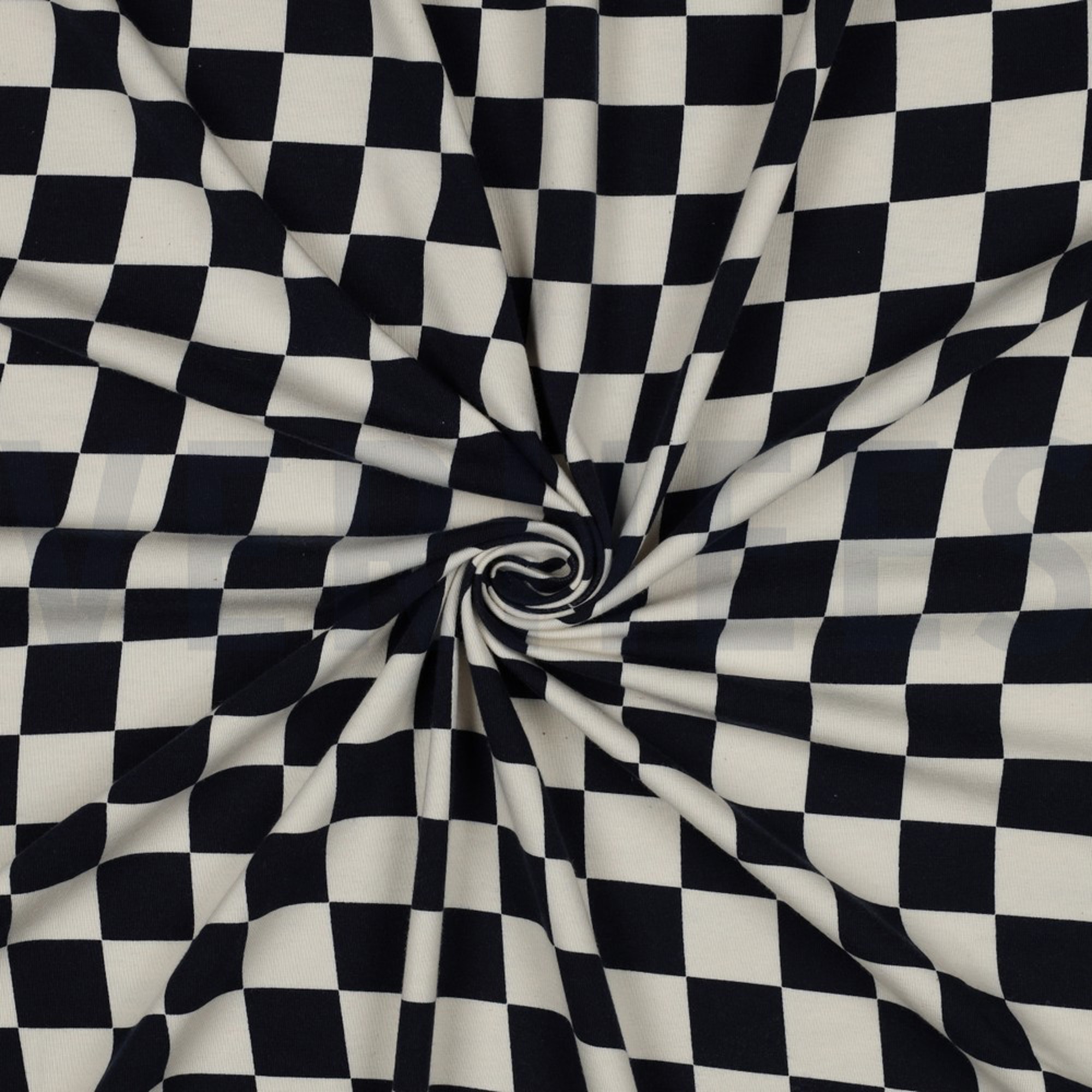 JERSEY GOTS NATURAL CHECKS NATURAL (high resolution) #3