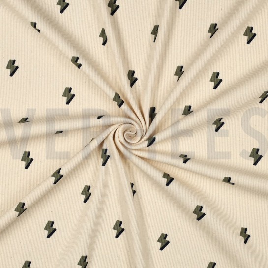 RIB JERSEY GOTS NATURAL LIGHTNING NATURAL #7