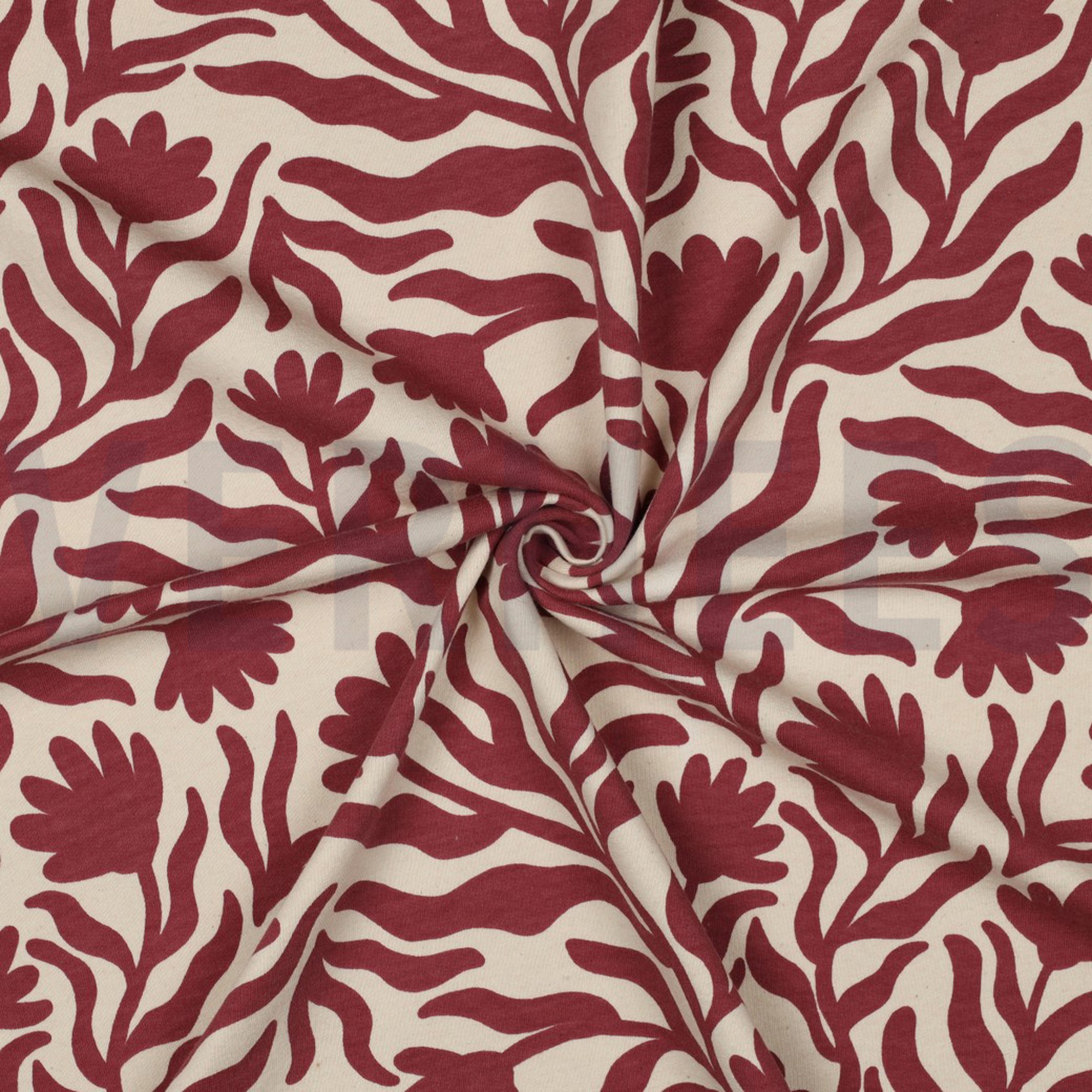 SWEAT NATURAL FLOWERS BORDEAUX (high resolution) #3