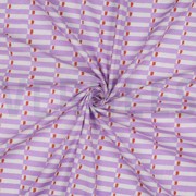 HANDCRAFTED BLOCK-PRINTED COTTON GEOMETRIC LILAC (thumbnail) #3