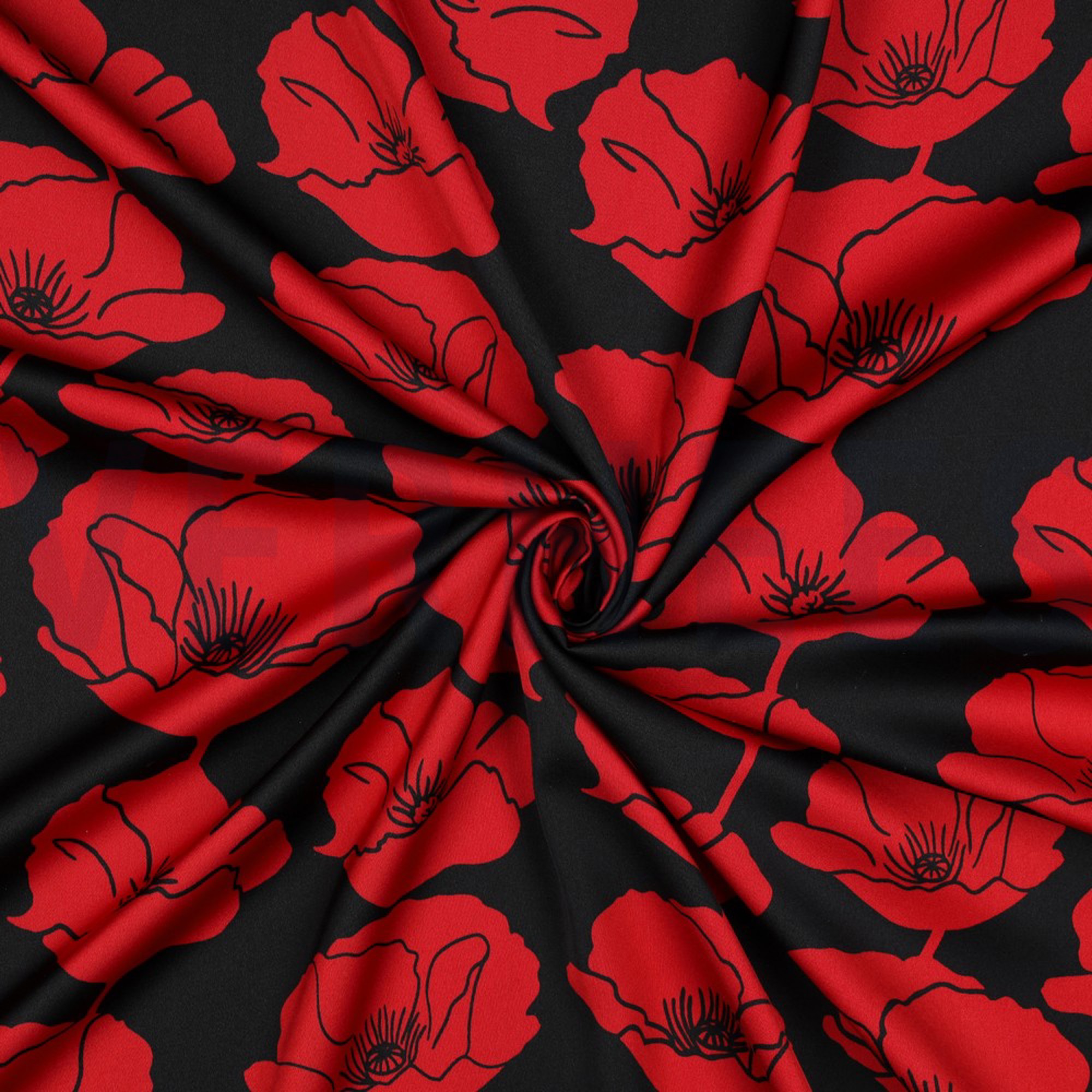 ROYAL MICRO SATIN FLOWERS BLACK (high resolution) #3
