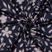 ROYAL MICRO SATIN DIGITAL FLOWERS NAVY (thumbnail) #3