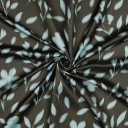 ROYAL MICRO SATIN DIGITAL FLOWERS ARMY GREEN (thumbnail) #3