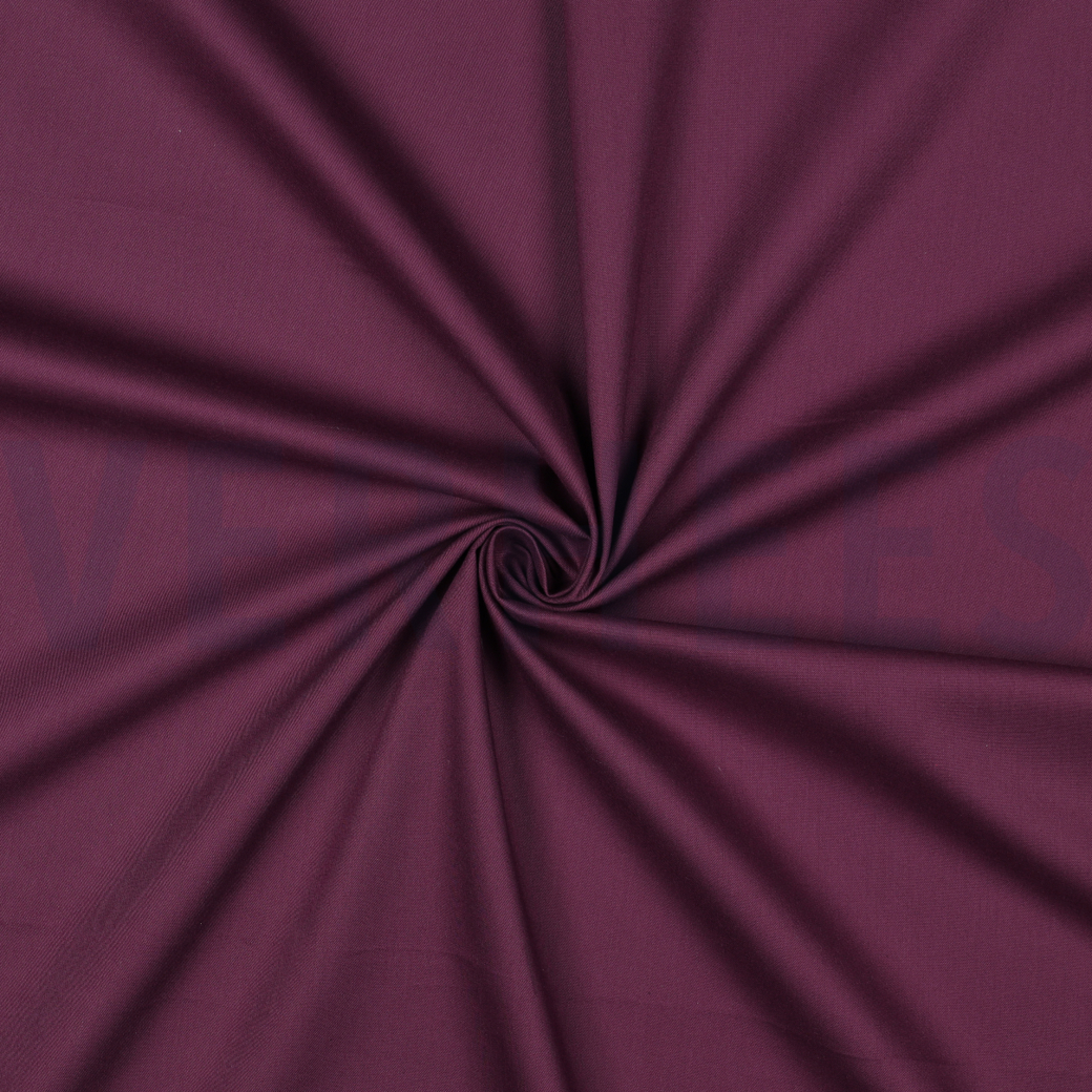 COTTON VISCOSE AUBERGINE #3