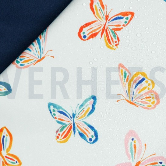 SOFTSHELL DIGITAL BUTTERFLIES WHITE #7