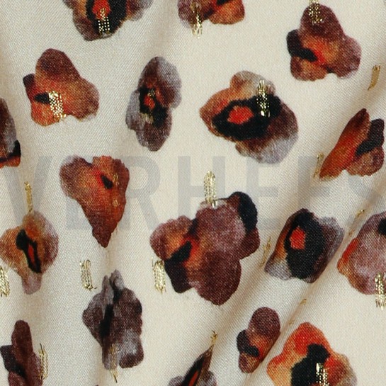 VISCOSE LUREX DIGITAL ANIMAL SKIN SAND #7