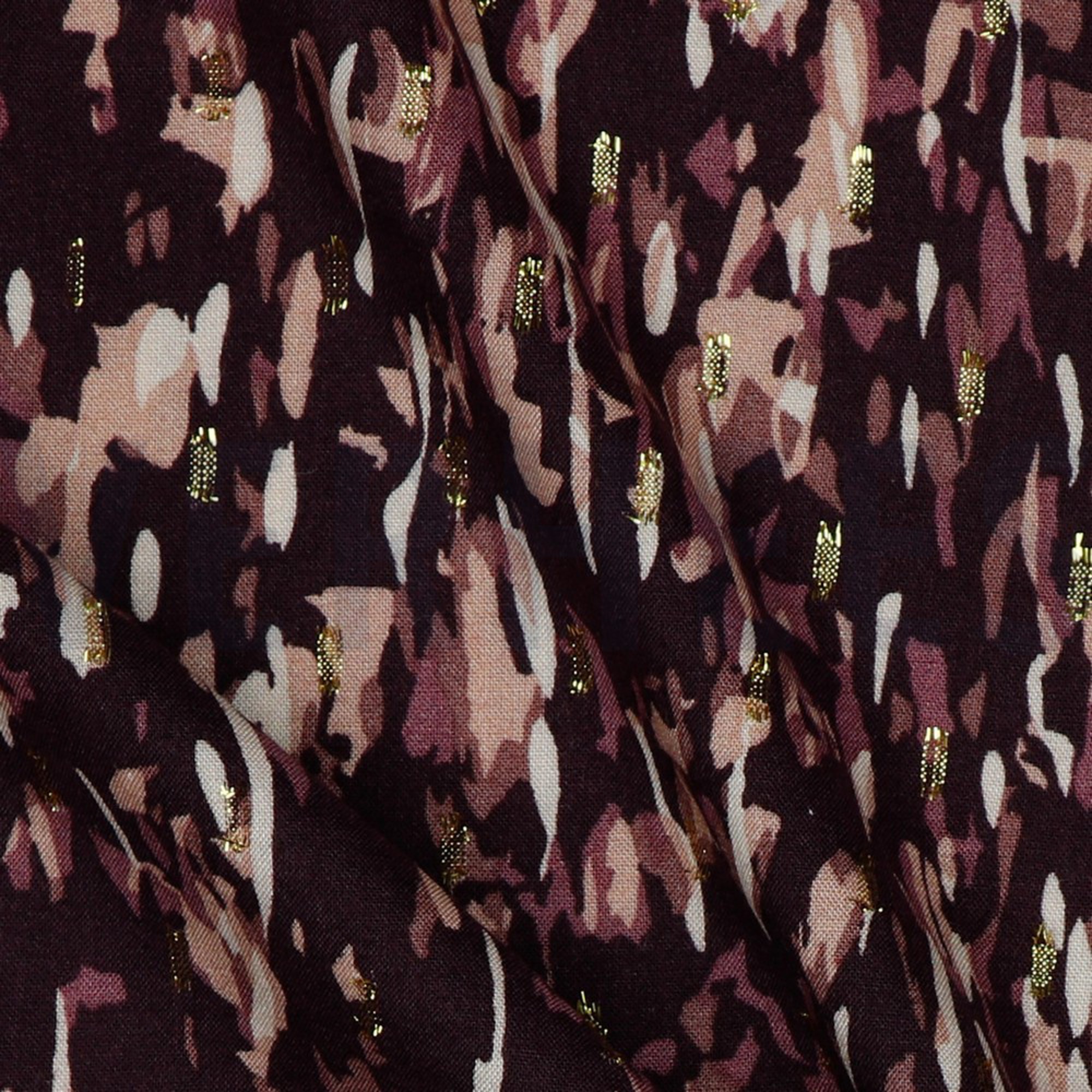 VISCOSE LUREX ABSTRACT BORDEAUX (high resolution) #3