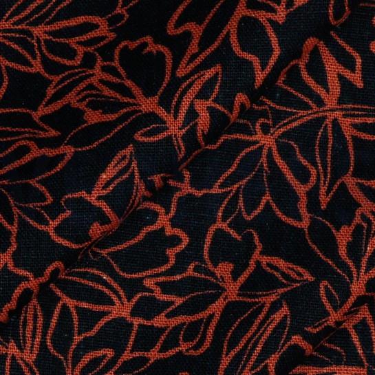 LINEN VISCOSE WASHED NAVY #7