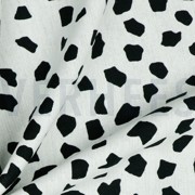 LINEN VISCOSE WASHED DOTS WHITE (thumbnail) #3