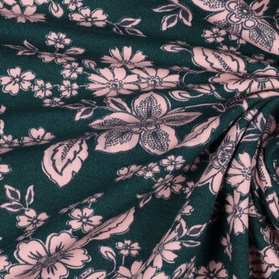 SOFT SWEAT FLOWERS EMERALD #7