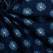 WASHED CORDUROY FLOWERS NAVY (thumbnail) #3