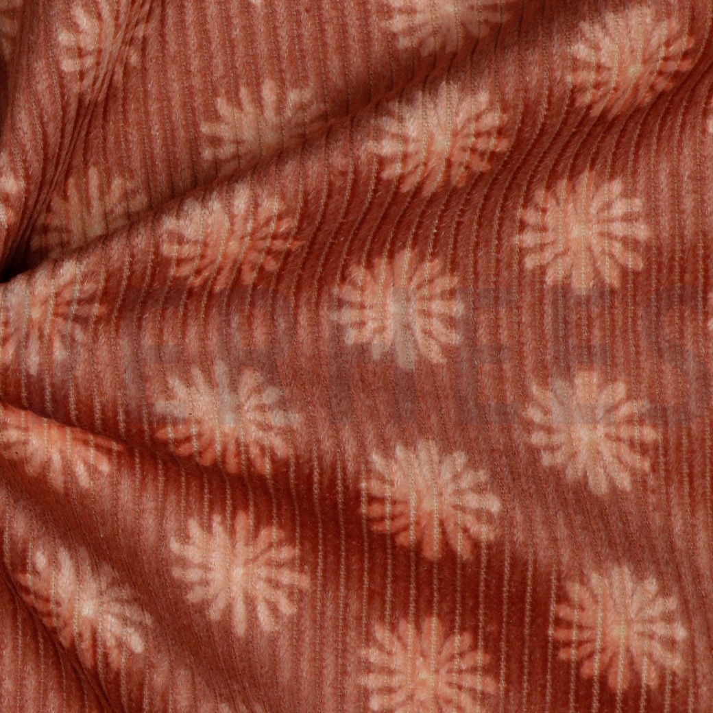 WASHED CORDUROY FLOWERS BLUSH #3