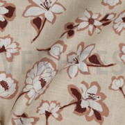 LINEN WASHED BIG FLOWERS LIGHT SAND (thumbnail) #3