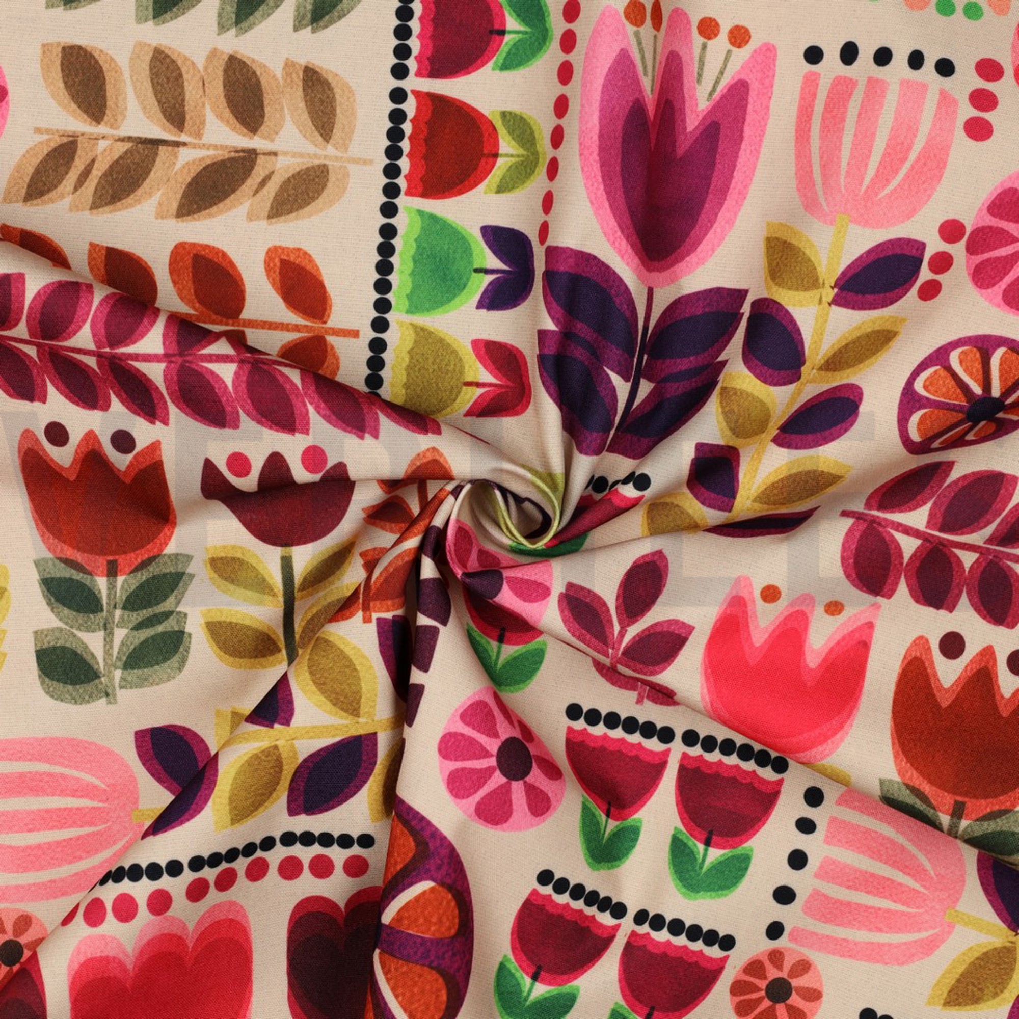 TABLECLOTH DIGITAL WATERPROOF FLOWERS MULTICOLOUR (high resolution) #3