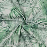 TABLECLOTH DIGITAL WATERPROOF LEAVES WHITE (thumbnail) #3