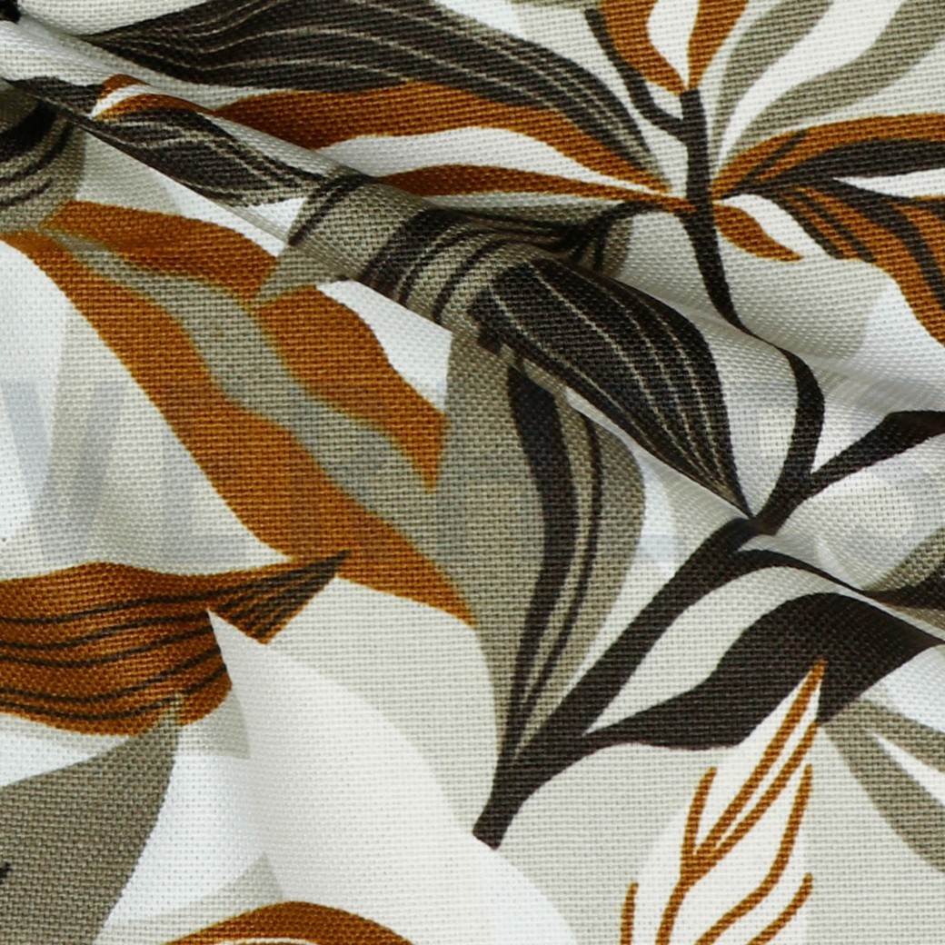 CANVAS LEAVES TAUPE #3