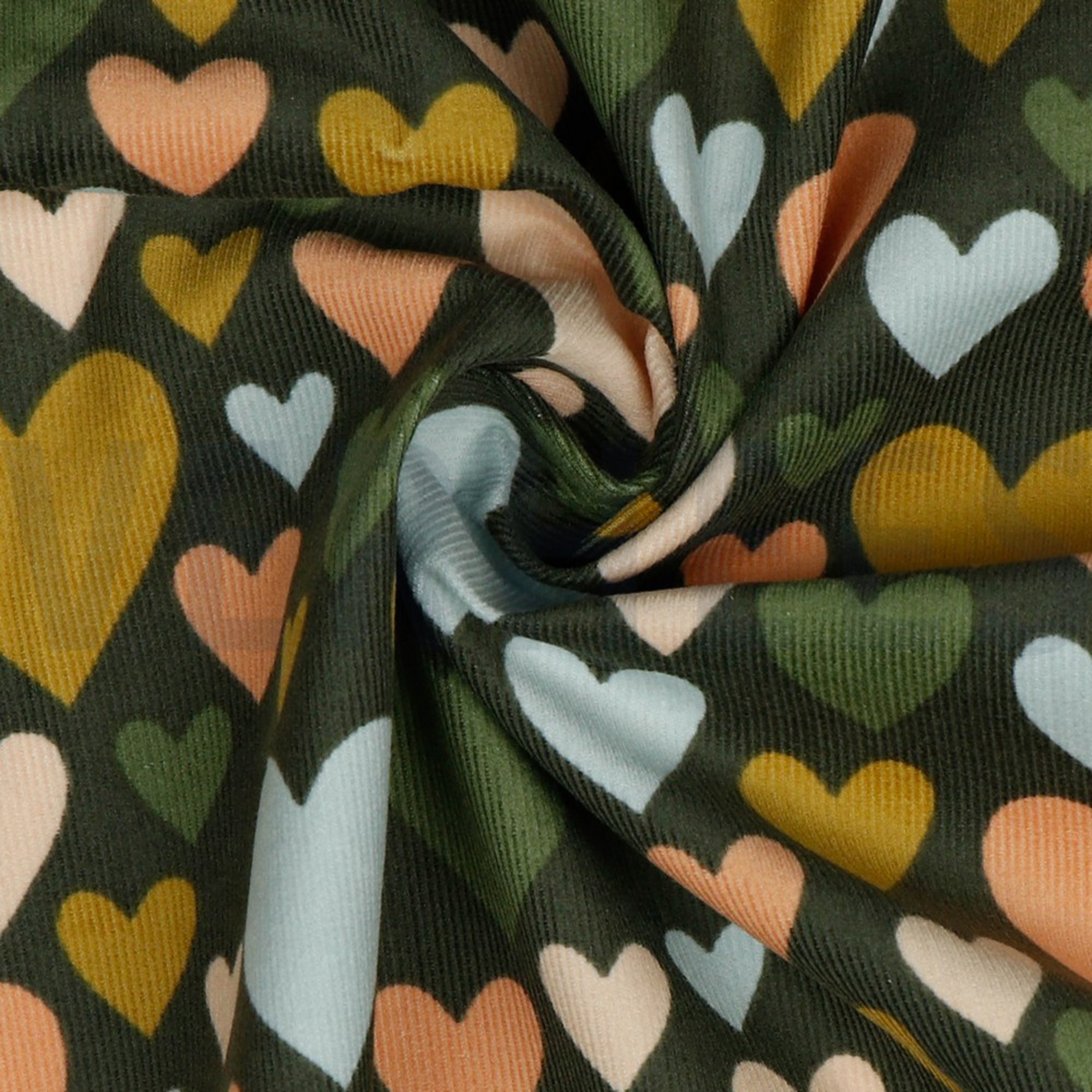BABYCORD HEARTS FOREST GREEN (high resolution) #3