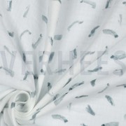 DOUBLE GAUZE GOTS DIGITAL FOREST WHITE (thumbnail) #3