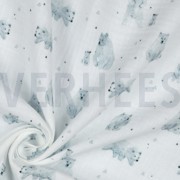 DOUBLE GAUZE GOTS DIGITAL FOREST WHITE (thumbnail) #3