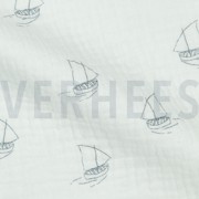 DOUBLE GAUZE BOATS WHITE (thumbnail) #3
