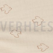 DOUBLE GAUZE BIRDS LIGHT SALMON (thumbnail) #3