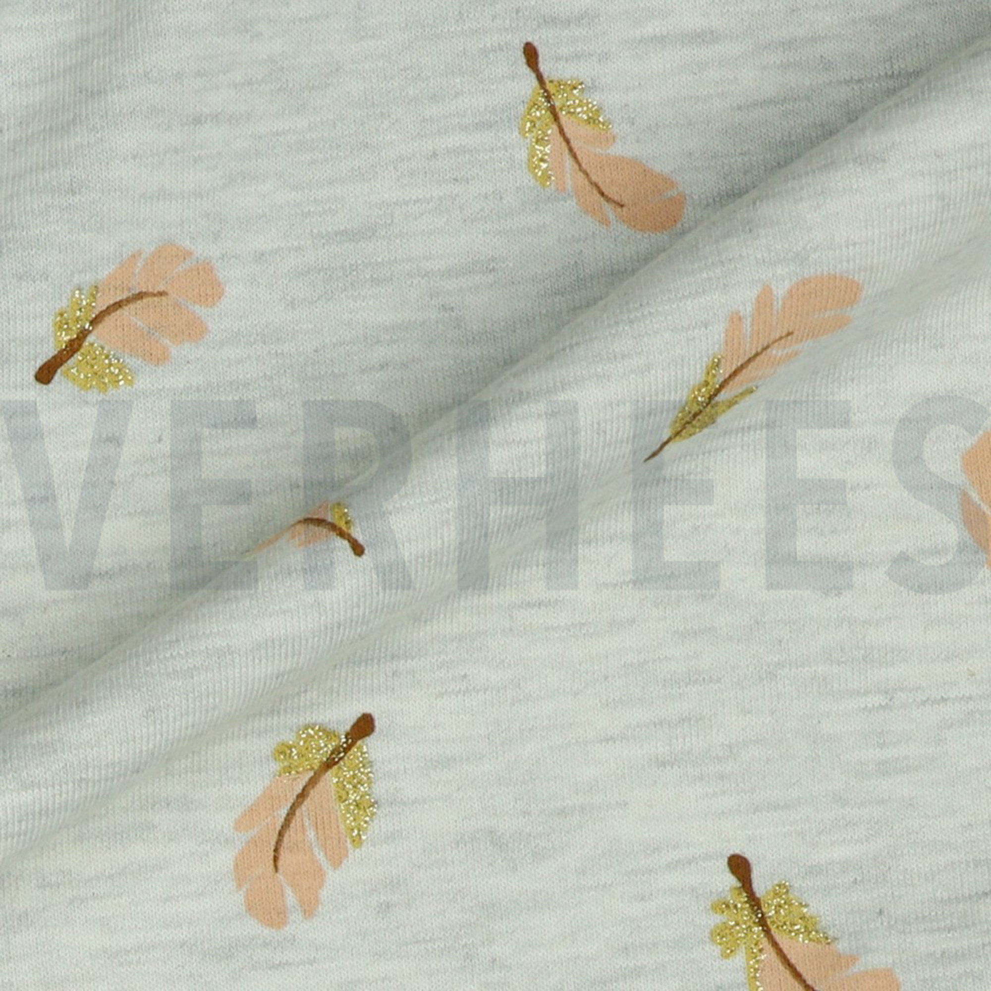 JERSEY MELANGE GLITTER FEATHER ECRU MELANGE (high resolution) #3