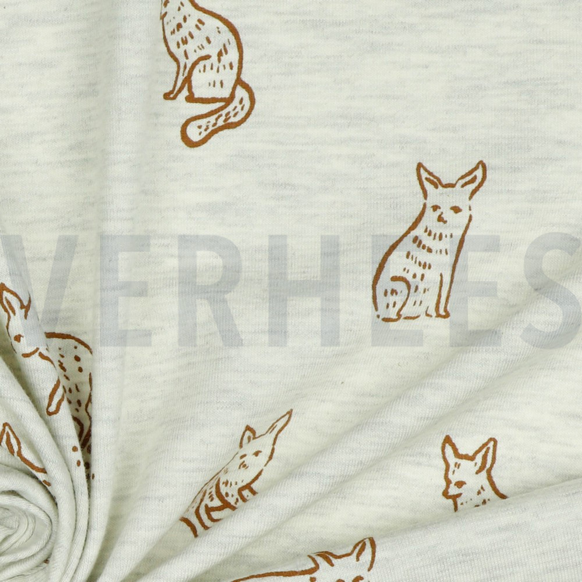 JERSEY MELANGE ANIMAL ECRU MELANGE (high resolution) #3
