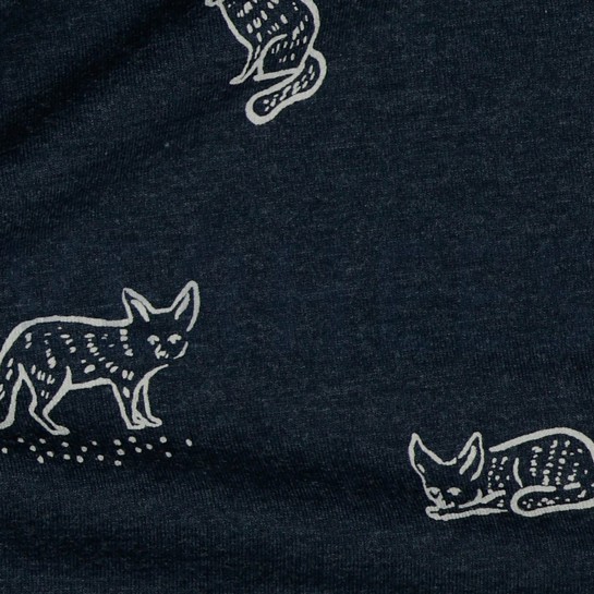 JERSEY MELANGE DIEREN INDIGO GEMÊLEERD #7