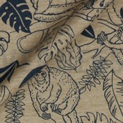 JERSEY MELANGE MONKEYS TAUPE MELANGE (thumbnail) #3