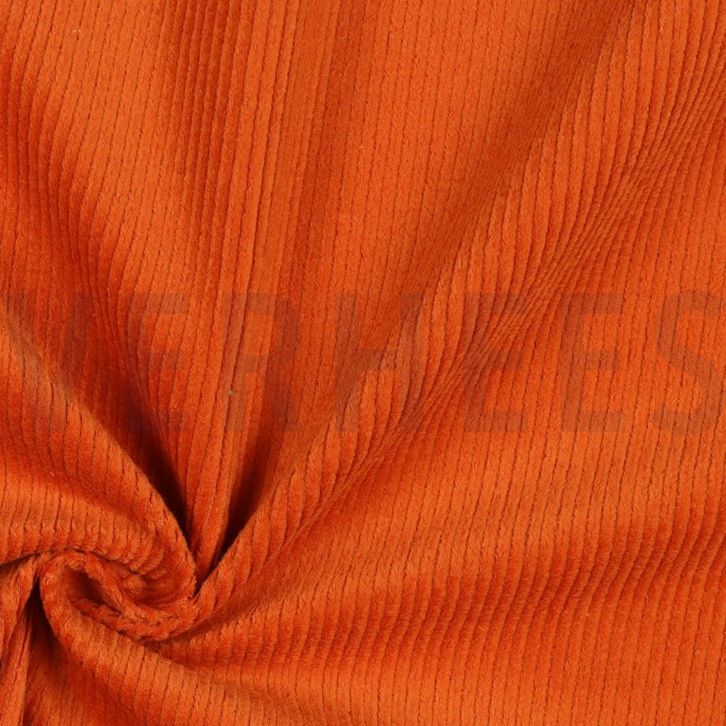 WASHED CORD 8W STRETCH ORANGE #3