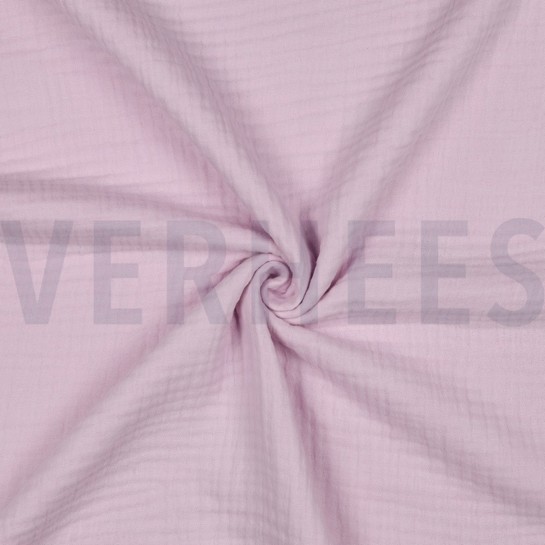 BAUMWOLLE MUSSELIN DREILAGIG GOTS LILA #7