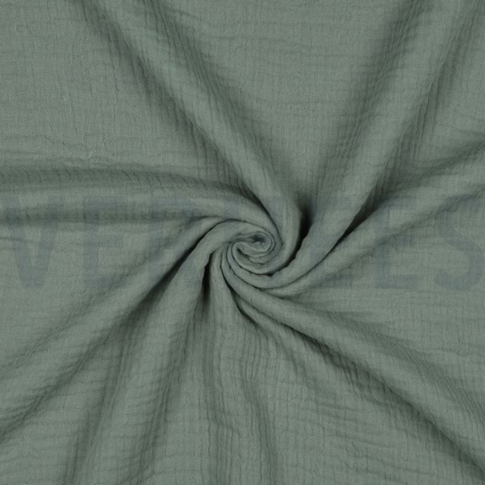 TRIPLE GAUZE GOTS OLD GREEN #7