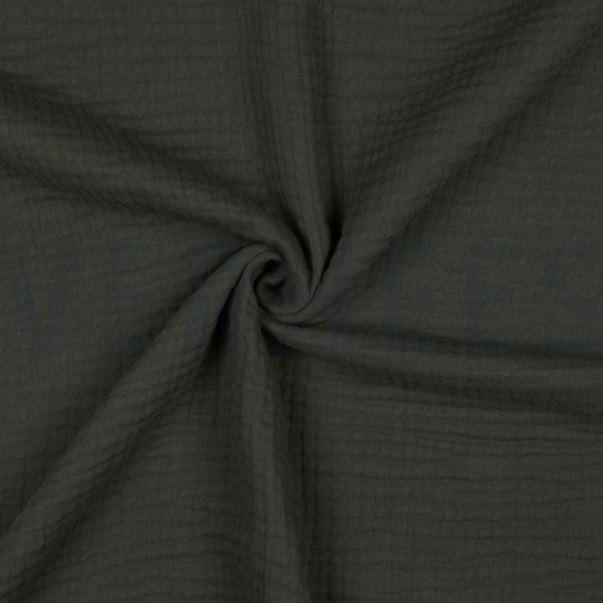 TRIPLE GAUZE GOTS DARK GREEN #7