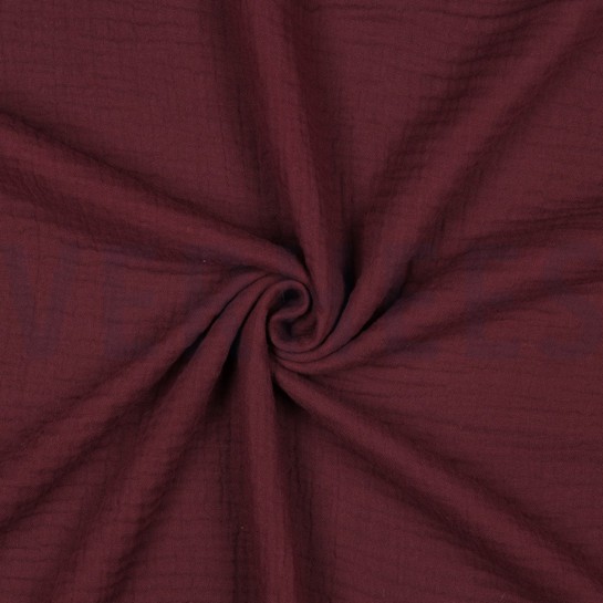 TRIPLE GAUZE GOTS AUBERGINE #7