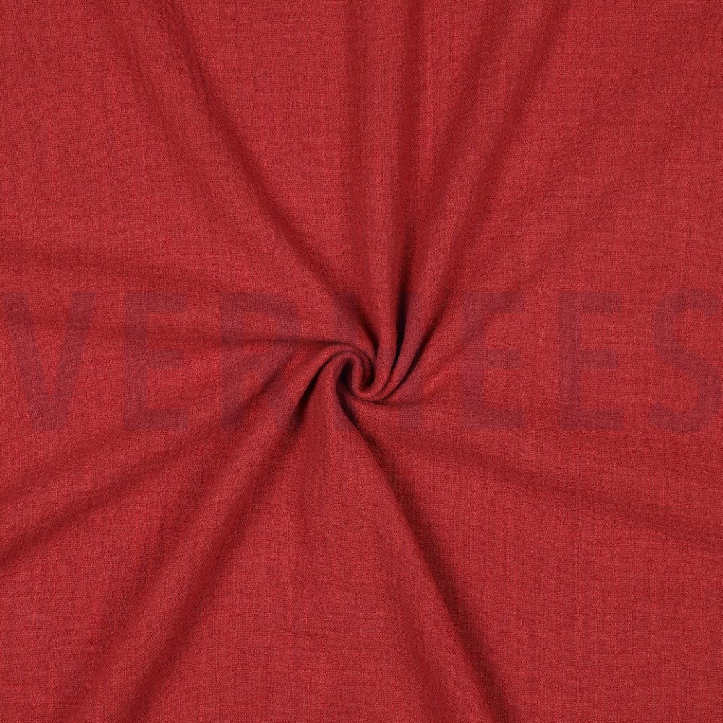 COTTON SLUB WASHED WINE RED #3