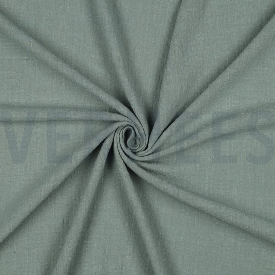 COTTON SLUB WASHED OLD GREEN #7