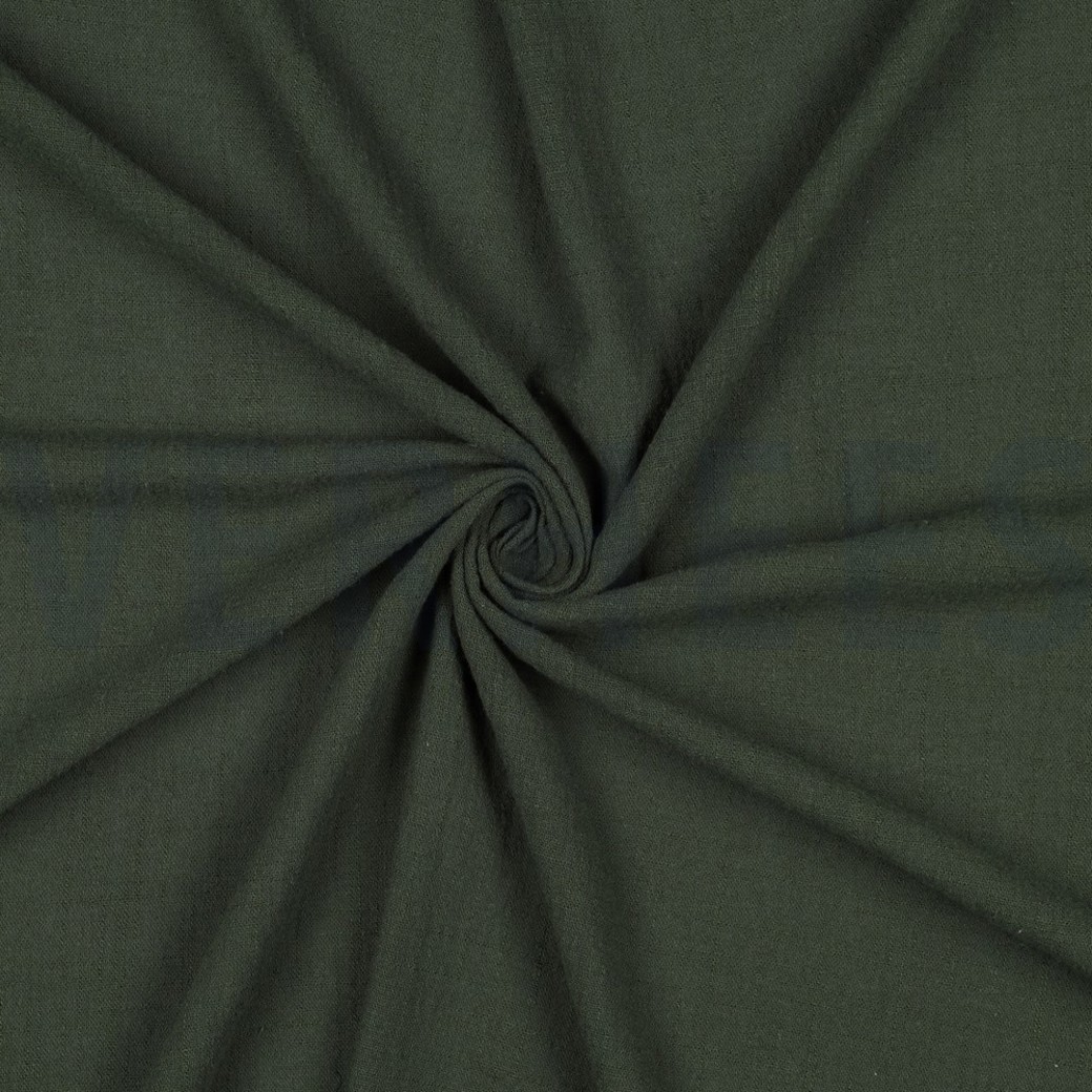 COTTON SLUB WASHED ARMY GREEN #3