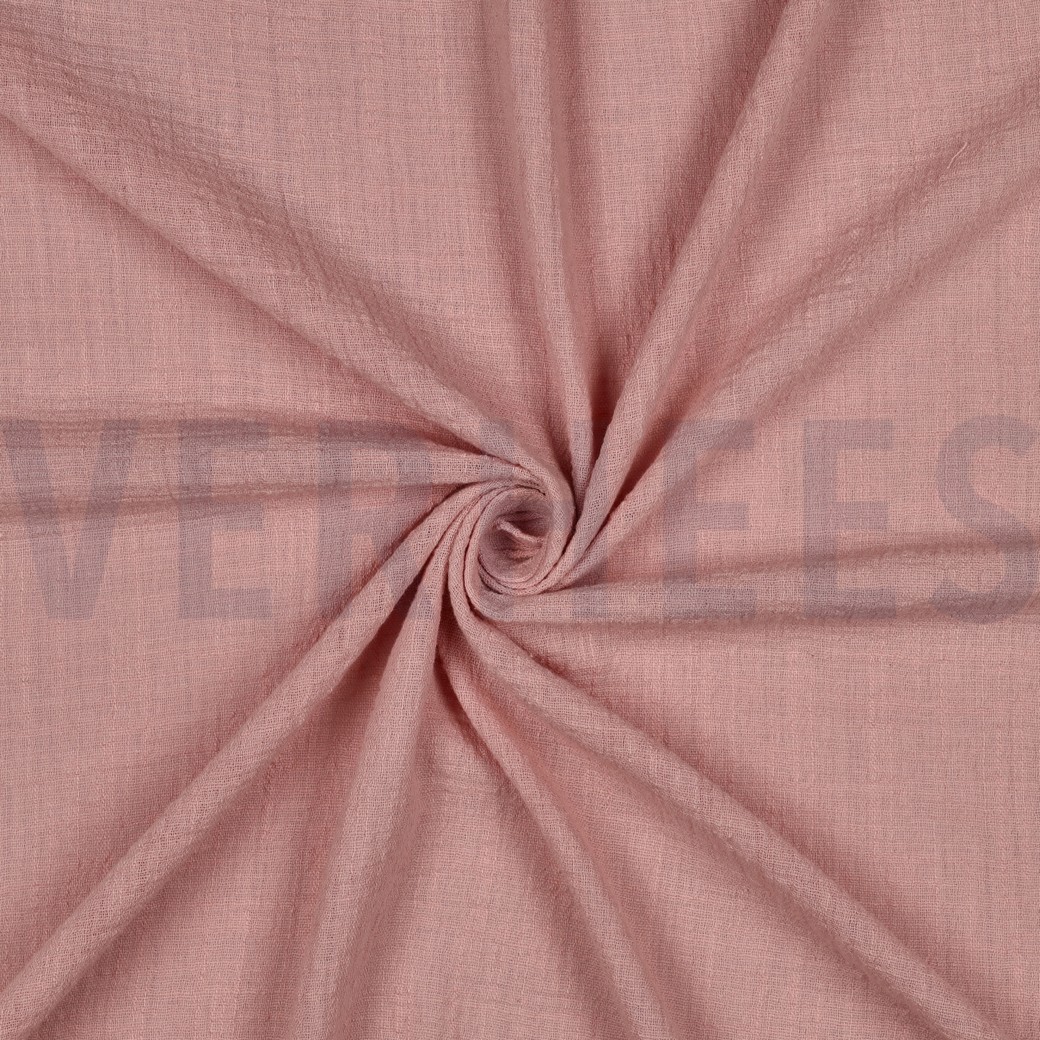 COTTON SLUB WASHED OLD ROSE #3