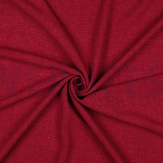 LINNEN VISCOSE GEWASSEN DONKERROOD #7