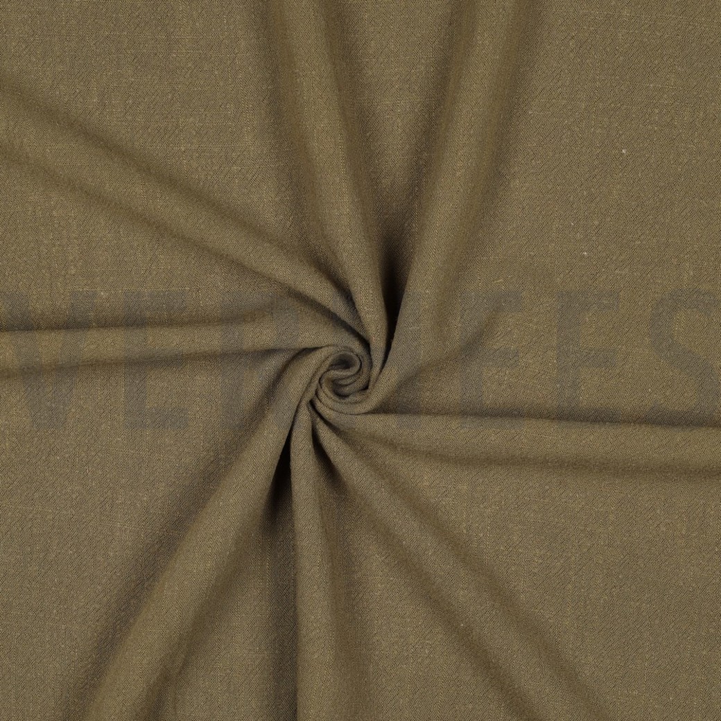LINEN VISCOSE WASHED OLIVE #3